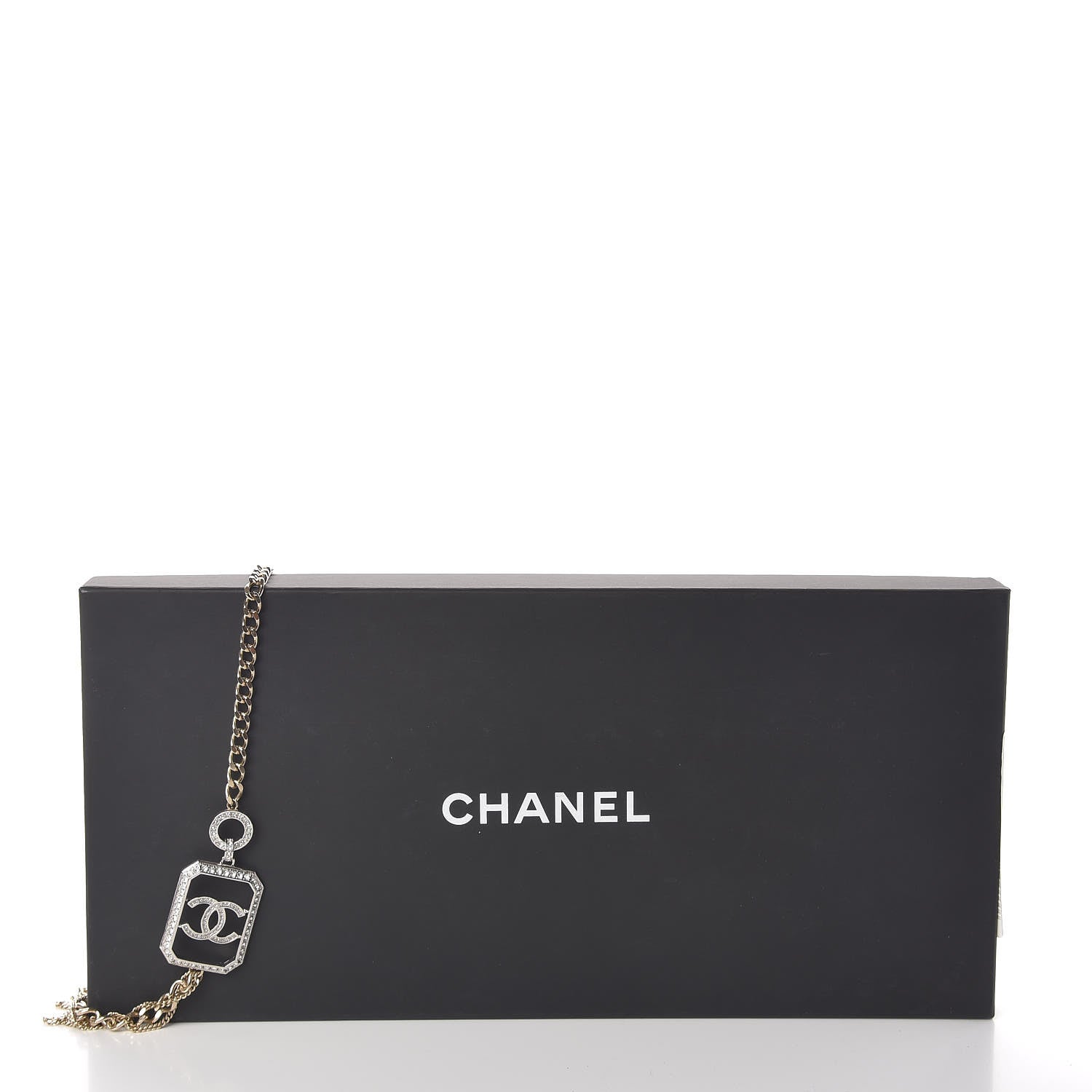 Chanel Crystal Chain CC Multi Strand Necklace Gold 7 of 7