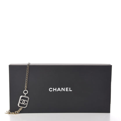 Chanel Crystal Chain CC Multi Strand Necklace Gold 7 of 7