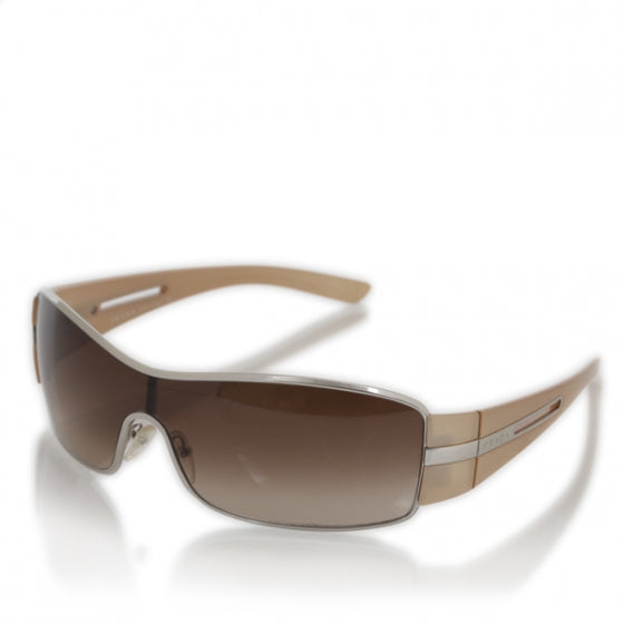 Prada Silver Frame Sunglasses SPR 56H 1 of 10