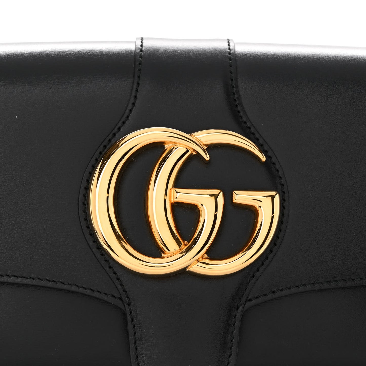 Vitello Palmellato Lux Small Arli Flap Shoulder Bag Black