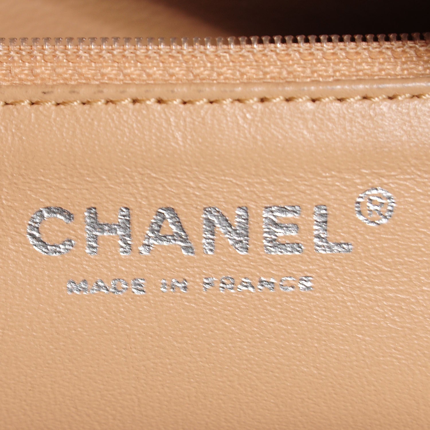 Chanel Metallic Deerskin Luxe Ligne Medium Bowler Tote Khaki 7 of 7