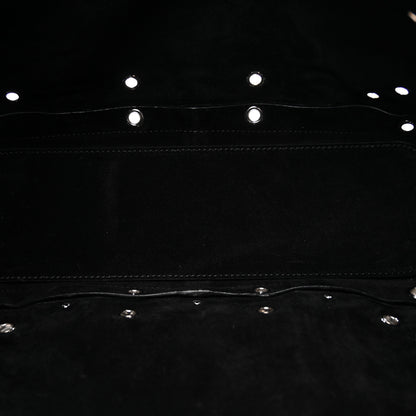 Valentino Garavani Grainy Calfskin Studded Small Nellcote Shopping Tote Black 6 of 11