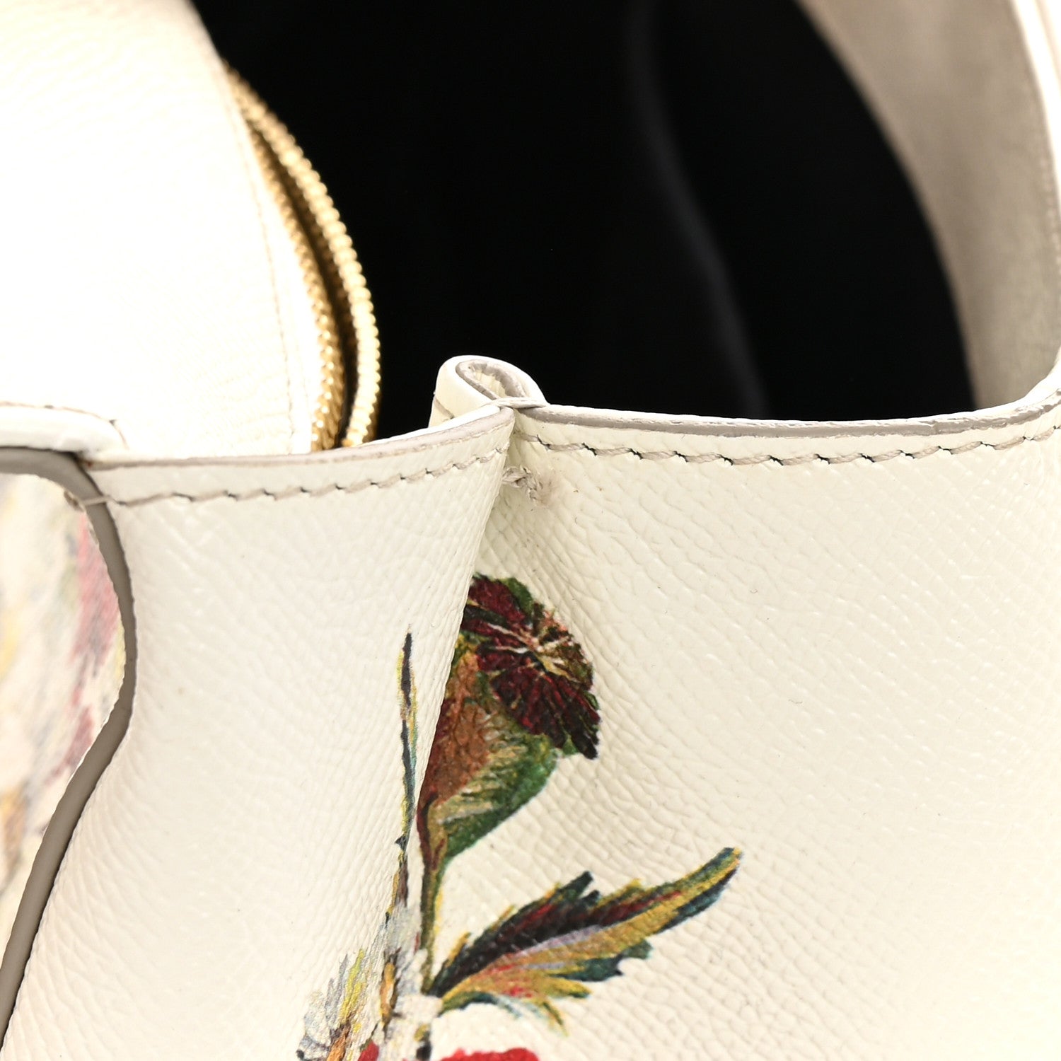 Dolce & Gabbana Dauphine St.Giap Papaveri Print Medium Miss Sicily Satchel White Multicolor 12 of 22
