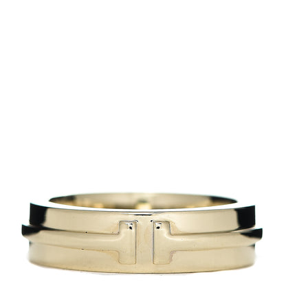 Tiffany 18K Yellow Gold T Two Ring 51 5.75 1 of 3