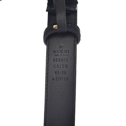 Gucci Suede Icaro G Cube 25mm Belt 95 38 Black 4 of 6
