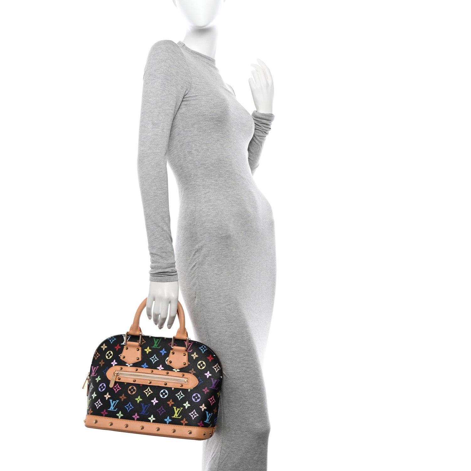 Louis Vuitton Monogram Multicolor Alma Black 2 of 11