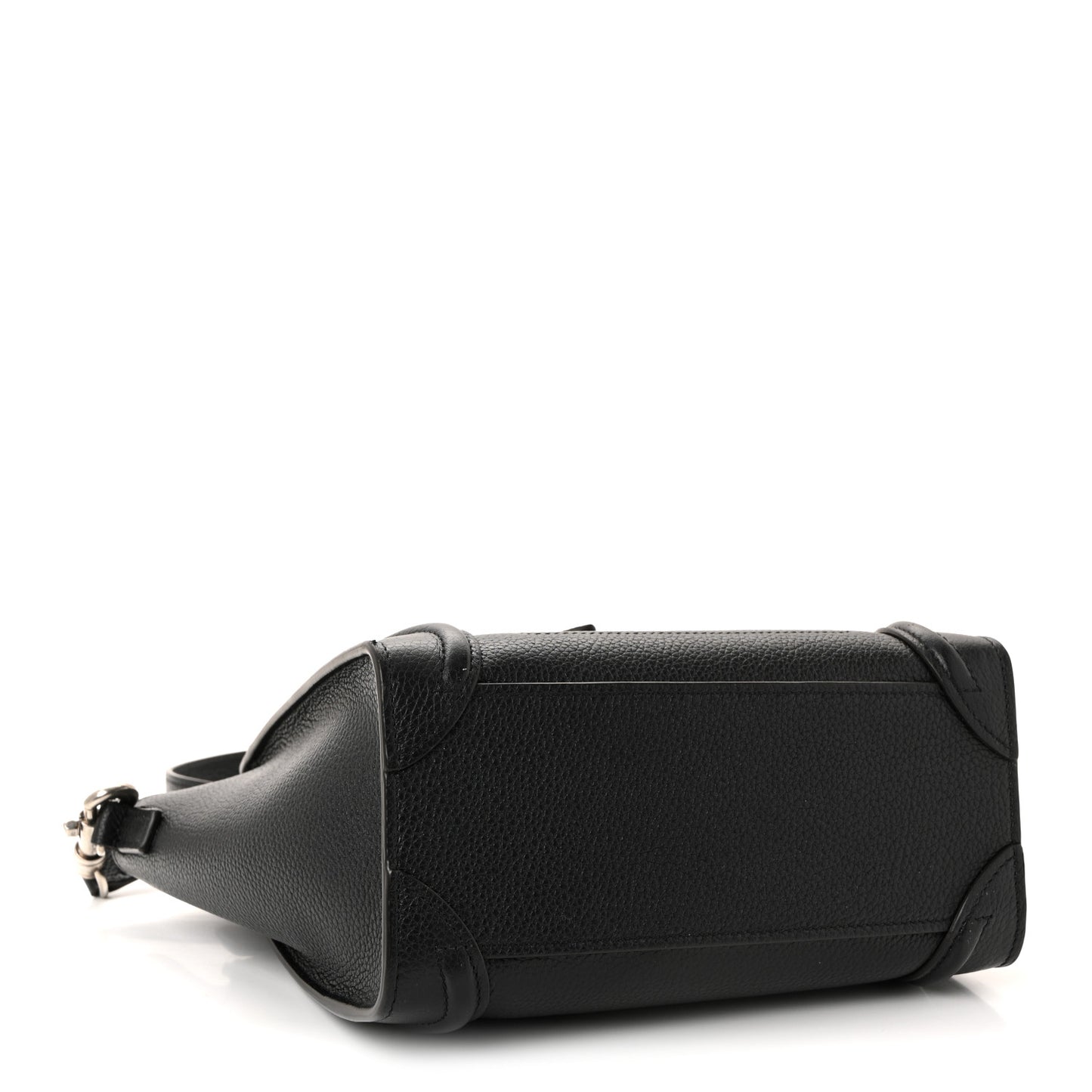 Drummed Calfskin Nano Luggage Black