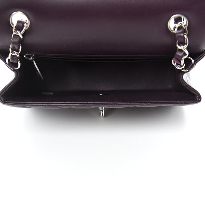 Chanel Lambskin Quilted Mini Rectangular Flap Dark Purple 5 of 11