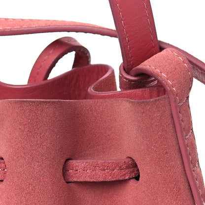 Mansur Gavriel Suede Mini Mini Bucket Bag Blush 10 of 12