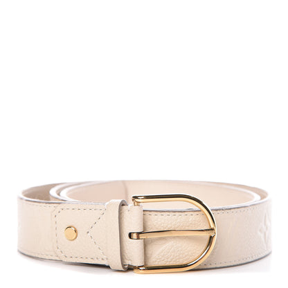 Louis Vuitton Empreinte Gracieuse 30mm Belt 80 32 Neige 1 of 8