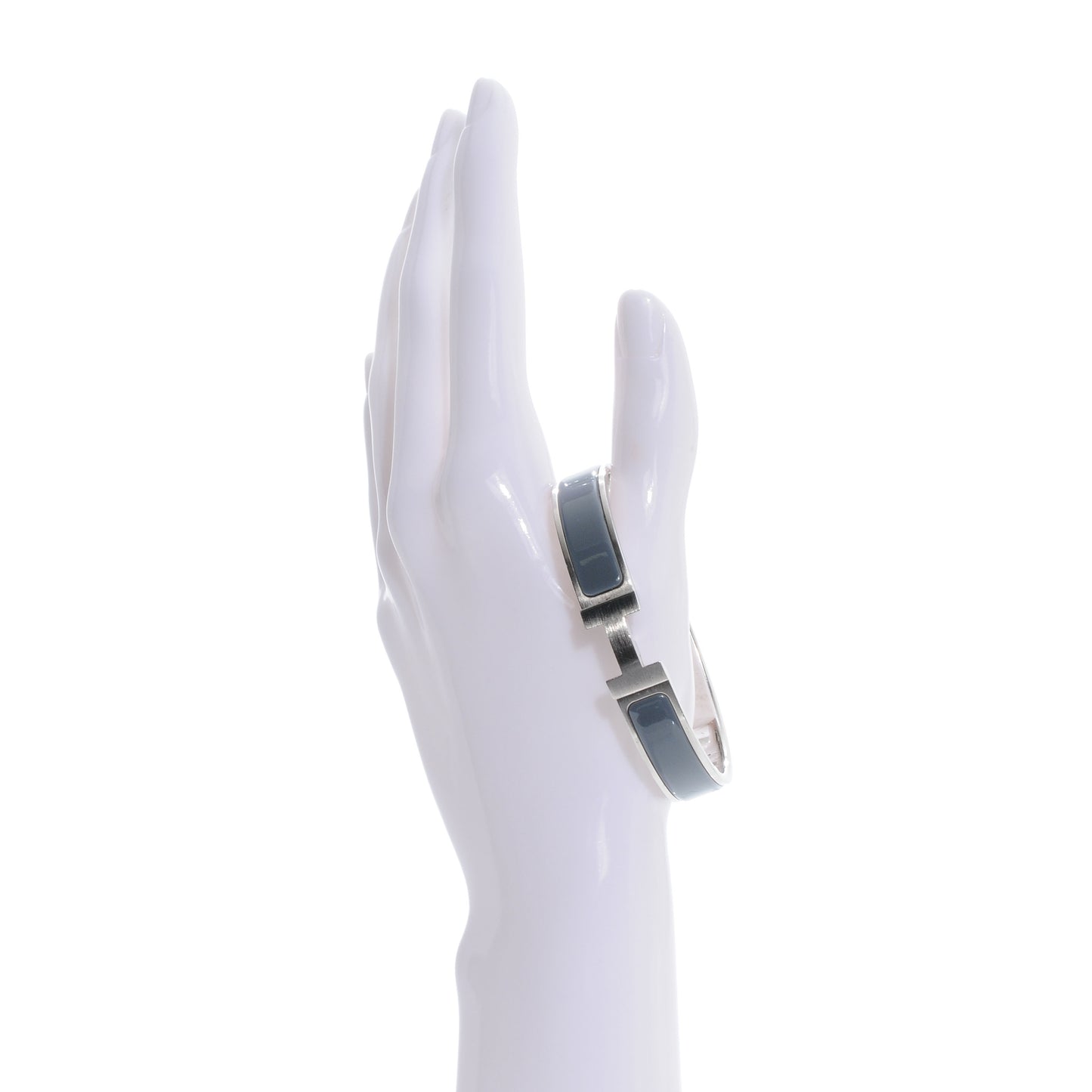 Enamel Narrow Clic Clac HH Bracelet GM Ardoise