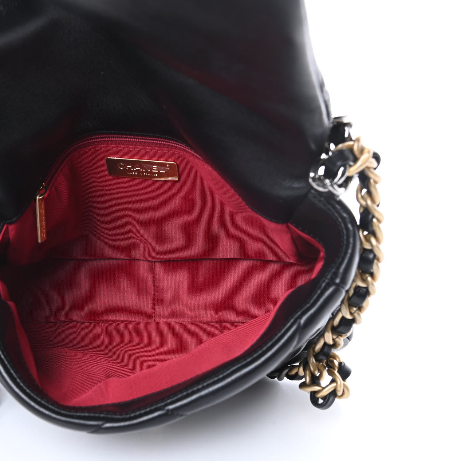 Chanel Goatskin Quilted Medium Chanel 19 Flap Black 5 of 11