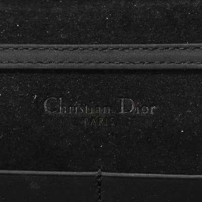 Christian Dior Ultra Matte Calfskin Studded Diorama Wallet on Chain Pouch Black 5 of 7