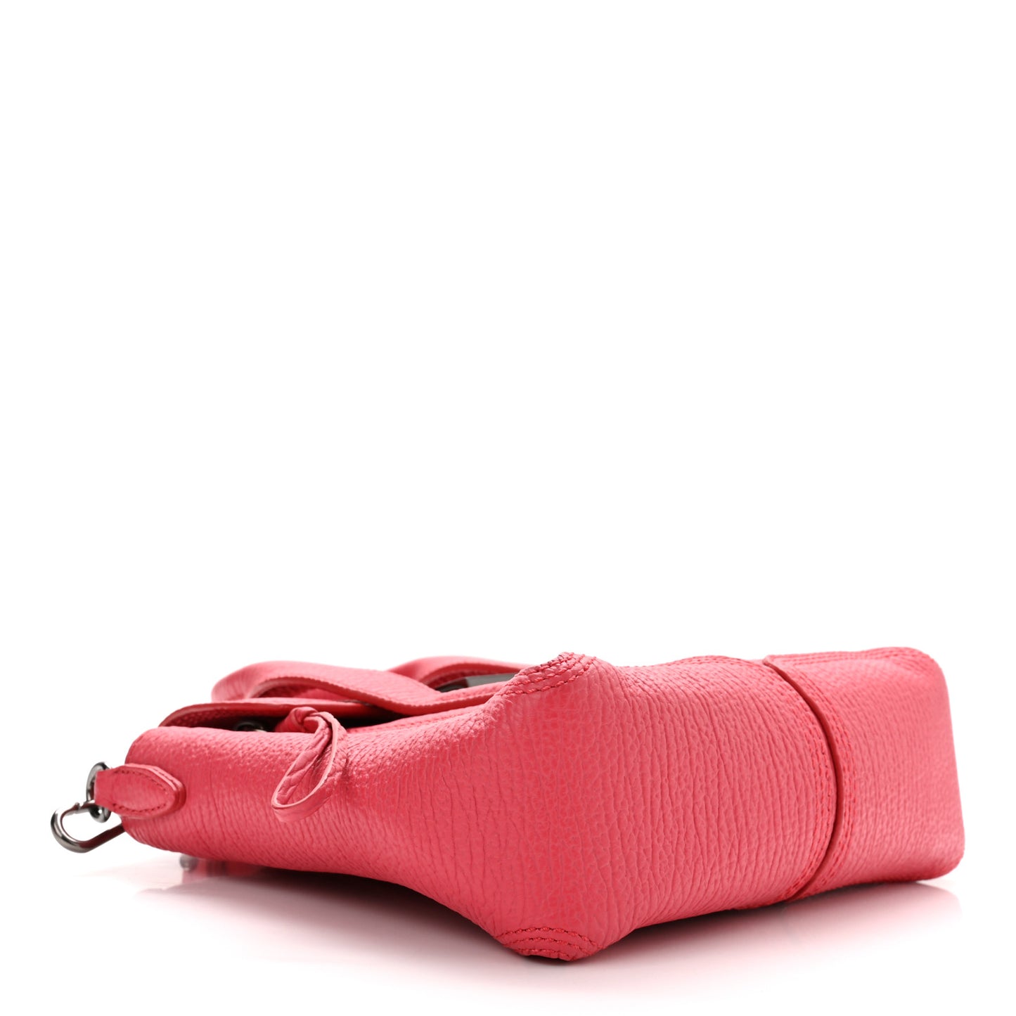 Textured Calfskin Mini Pashli Satchel Bright Fuchsia