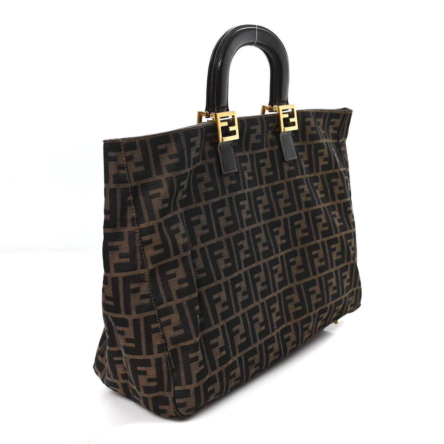 Zucca Top Handle Tote Tobacco