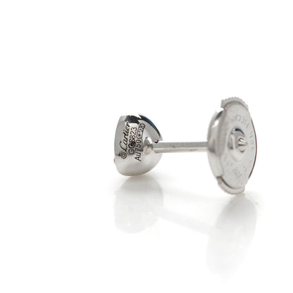 Cartier 18K White Gold Diamond Diamants Legers de Cartier Heart Motif Earrings 4 of 5