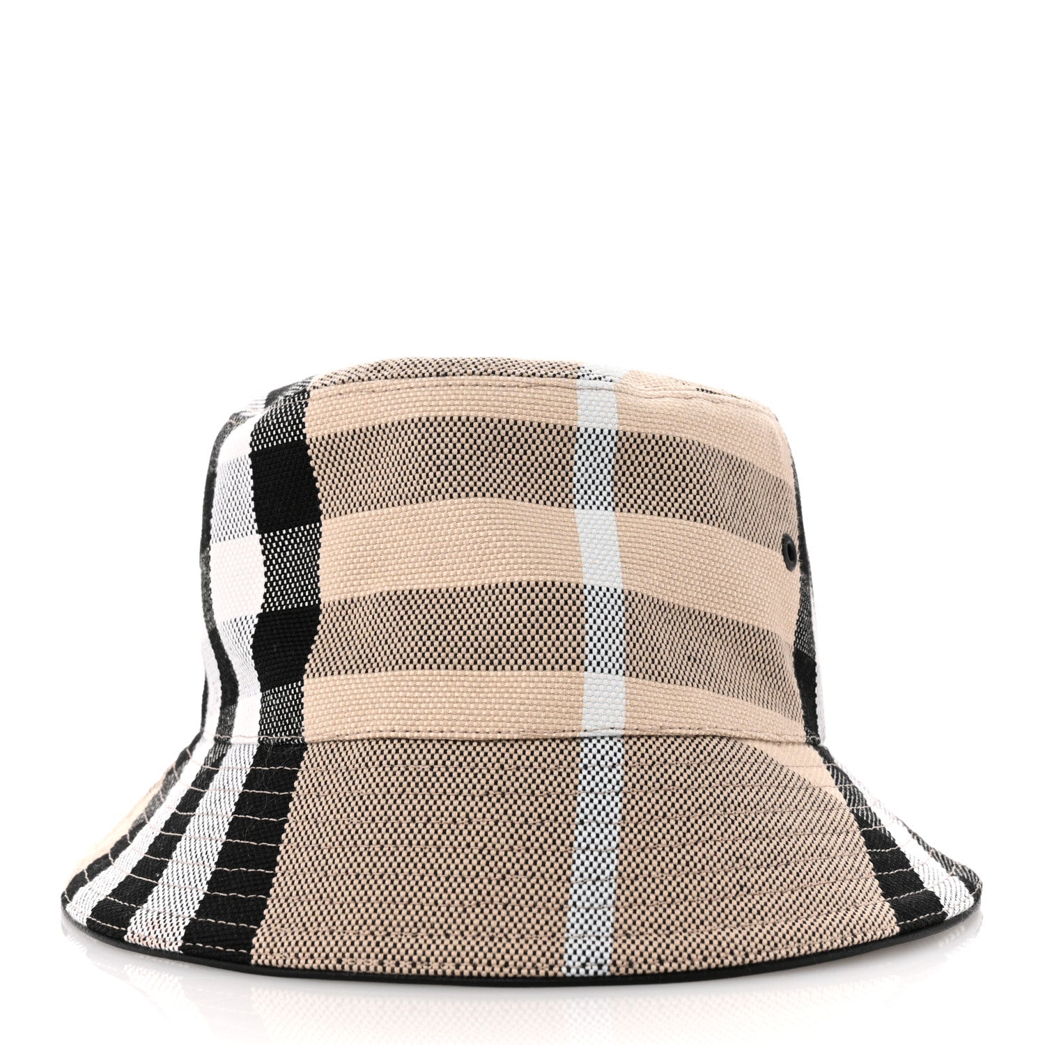 Burberry Cotton Canvas Giant Check Bucket Hat M  Dusty Sand 3 of 10