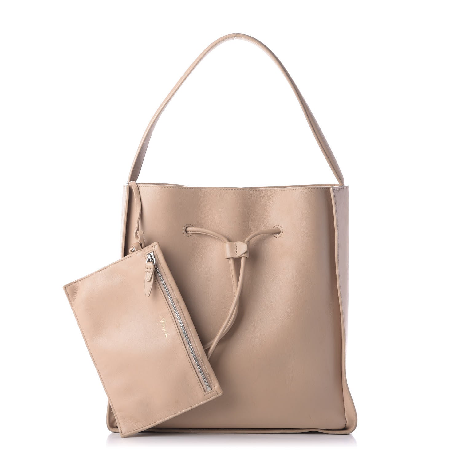 3.1 Phillip Lim 3.1 Smooth Calfskin Large Soleil Bucket Bag Fawn 1 of 13