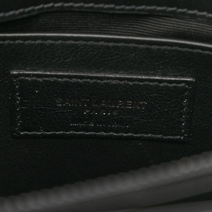 Saint Laurent Calfskin Y Quilted Monogram Monochrome Small Loulou Chain Satchel Black 7 of 10