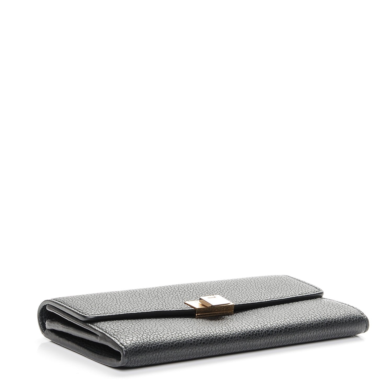 Balenciaga Calfskin Le Dix Continental Wallet Black 4 of 7