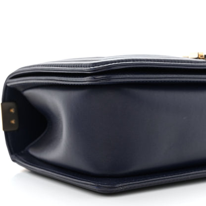 Chanel Lambskin Quilted Medium Boy Flap Navy 9 of 11
