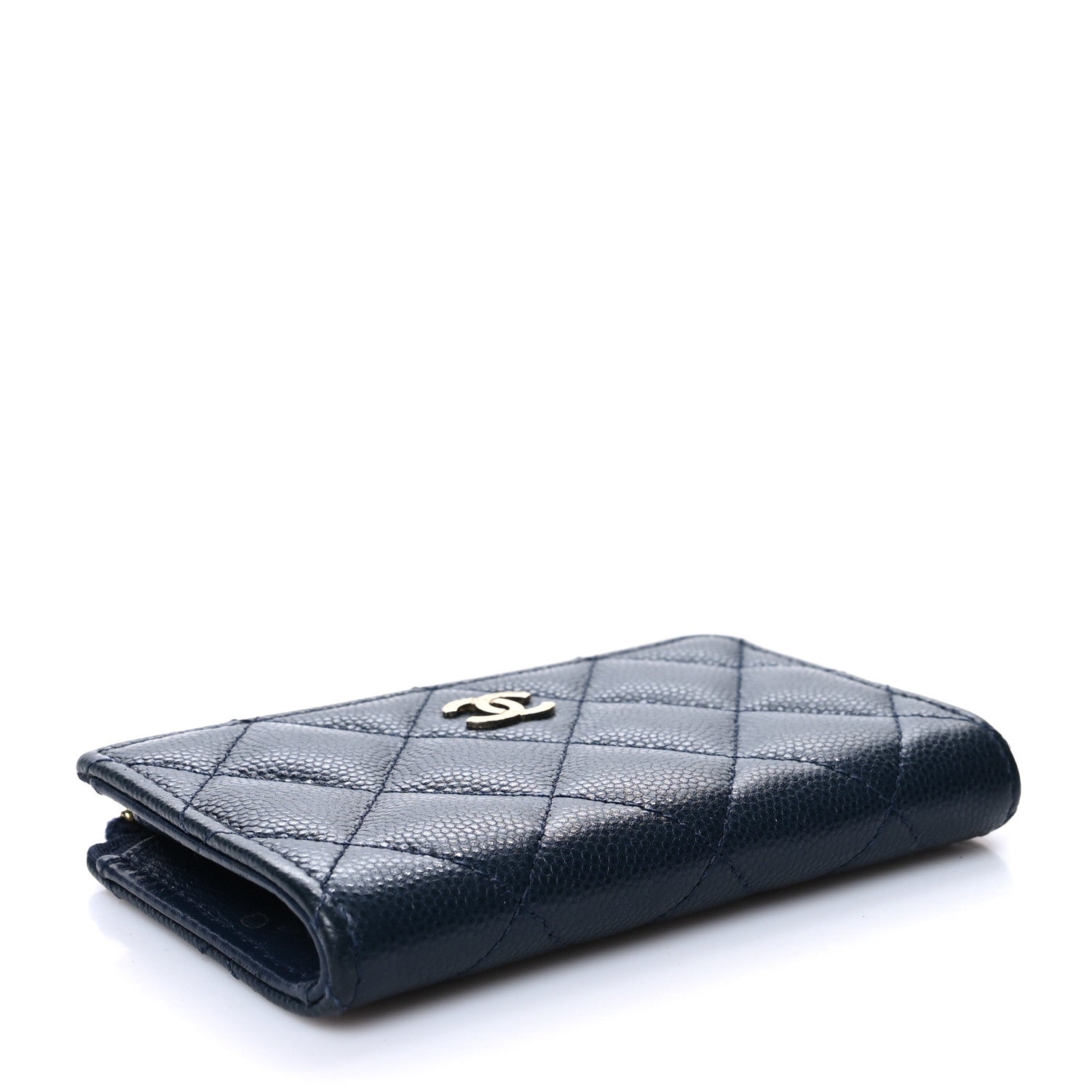 Chanel Caviar Quilted Key Holder Case Navy 4 of 10