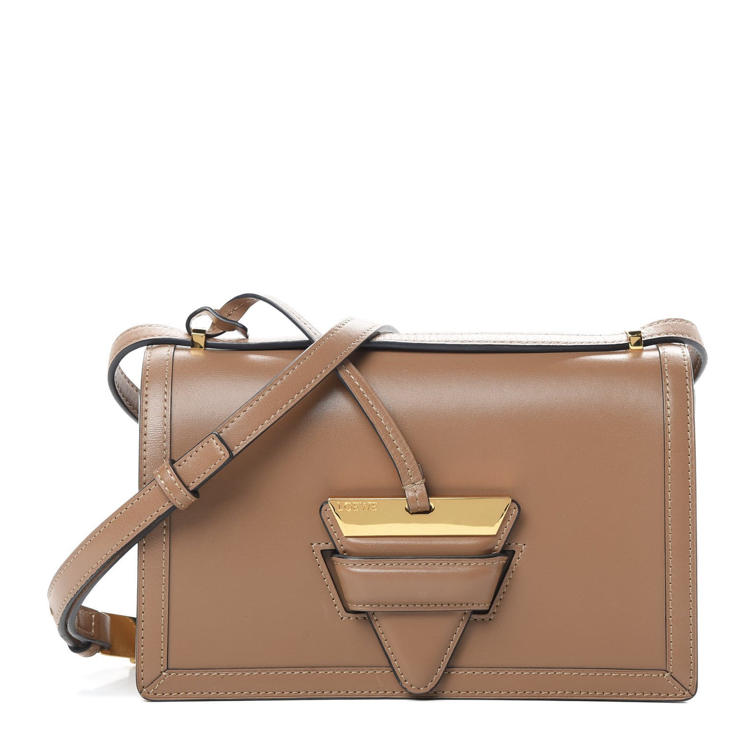 Calfskin Medium Barcelona Shoulder Bag Mink