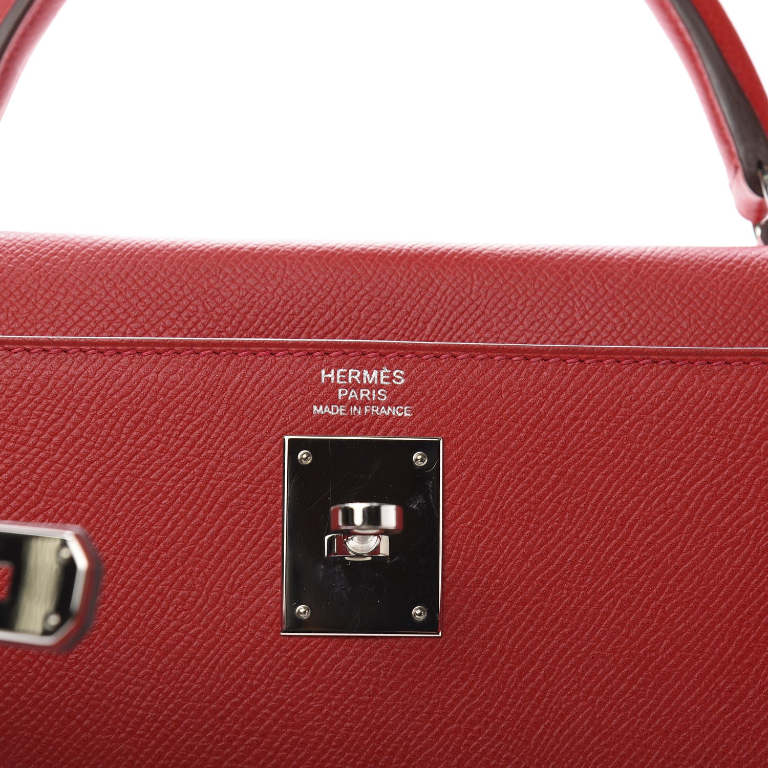 Hermes Epsom Kelly Sellier 32 Rouge Casaque 7 of 15