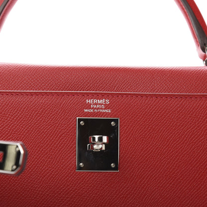 Hermes Epsom Kelly Sellier 32 Rouge Casaque 7 of 15