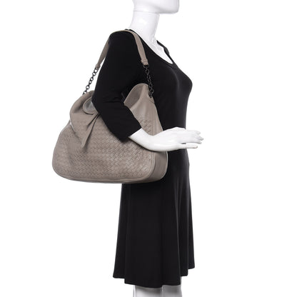 Bottega Veneta Cervo Intrecciato Flap Top Hobo Almond 2 of 9