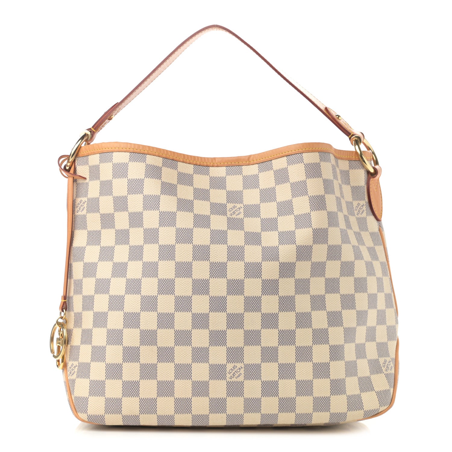 Louis Vuitton Damier Azur Delightful MM Rose Ballerine 1 of 10