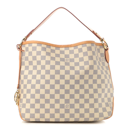 Louis Vuitton Damier Azur Delightful MM Rose Ballerine 1 of 10