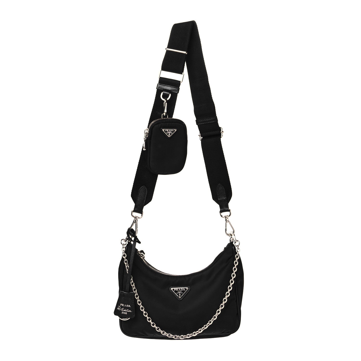 Prada Nylon Re-Edition 2005 Shoulder Bag Black 1 of 12
