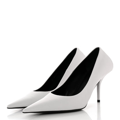 Balenciaga Soft Nappa Square Knife 80mm Pumps 36 White 3 of 17