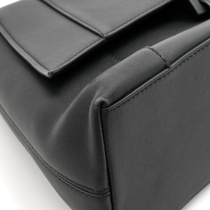Balenciaga Semi Shiny Smooth Calfskin Monochrome Small Downtown Shoulder Bag Black 10 of 15