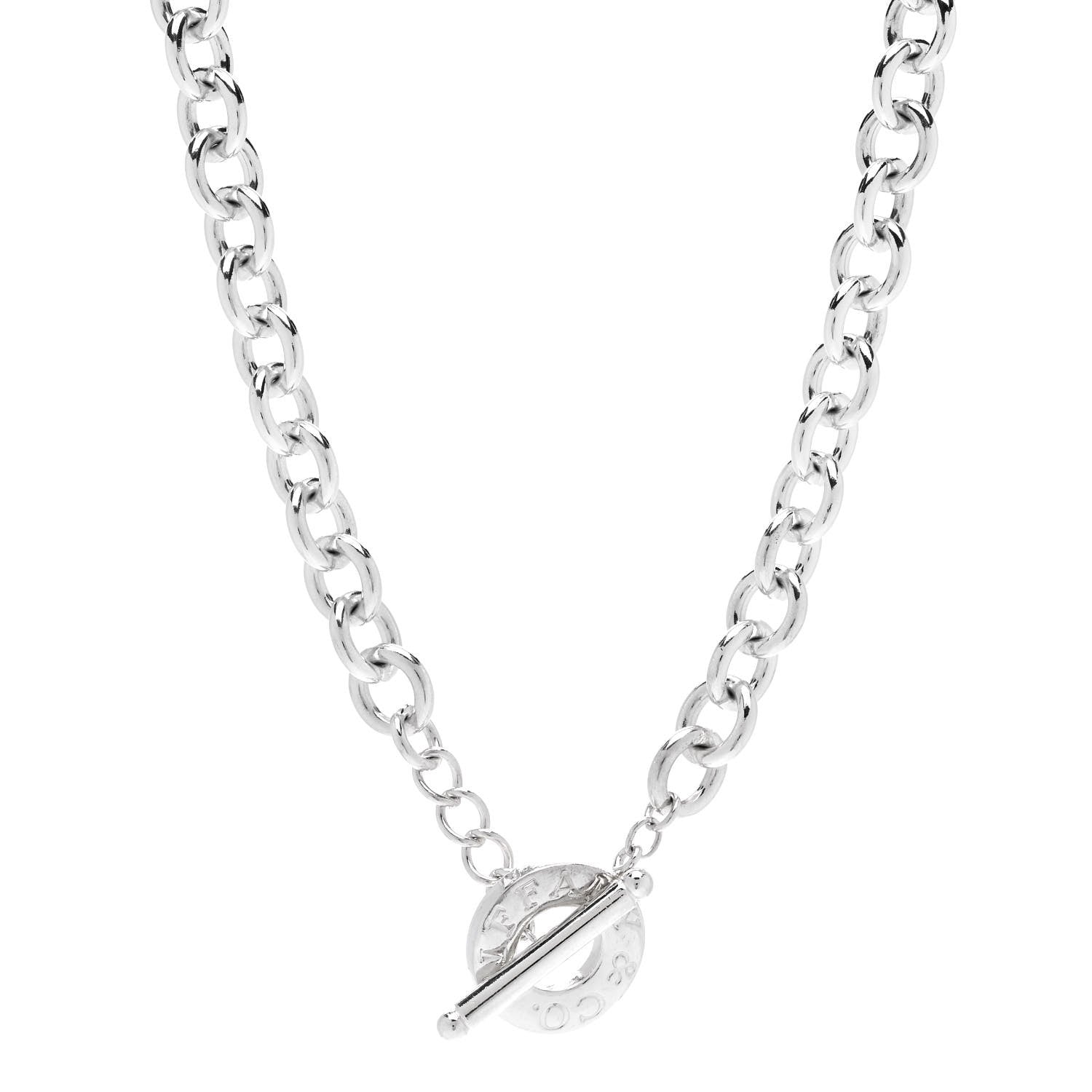 Tiffany Sterling Silver Toggle Necklace 1 of 4
