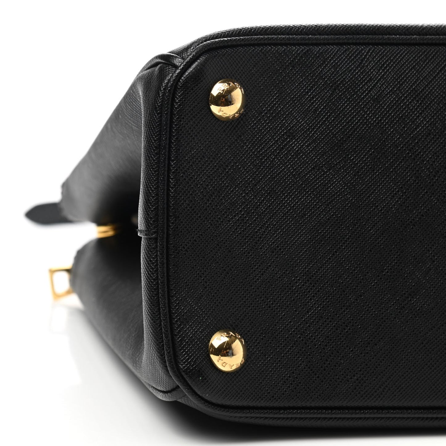Saffiano Small Galleria Double Zip Tote Black