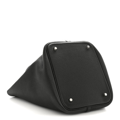 Hermes Taurillon Clemence Picotin Lock 22 MM Black 4 of 13
