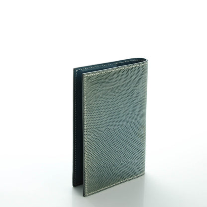 Hermes Lizard Grand Modele Agenda Cover Blue Jean 3 of 6