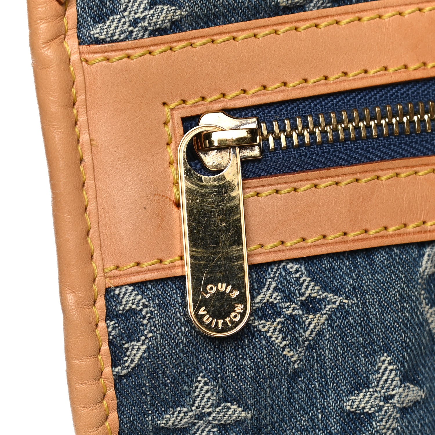 Louis Vuitton Monogram Denim Sac Plat Blue 16 of 17