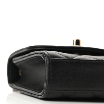 Chanel Lambskin Quilted Mini Trendy CC Clutch With Chain Black 9 of 11
