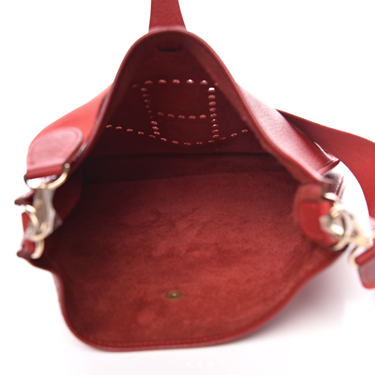 Hermes Taurillon Clemence Evelyne GM Rouge Vif 5 of 18