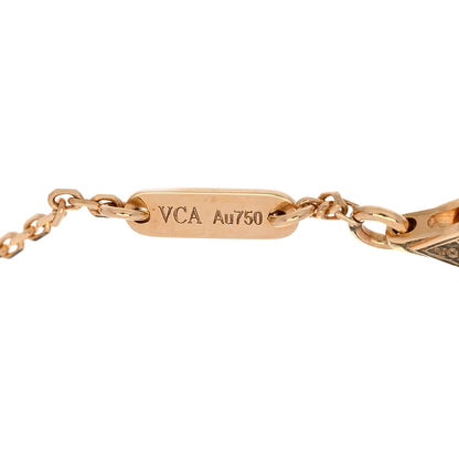 Van Cleef & Arpels 18K Yellow Gold Mother of Pearl Sweet Alhambra Bracelet 4 of 5