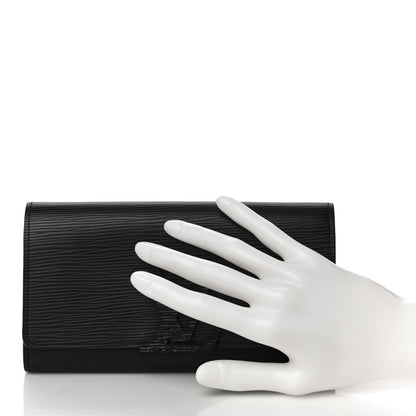 Louis Vuitton Epi Louise Wallet Black 2 of 10