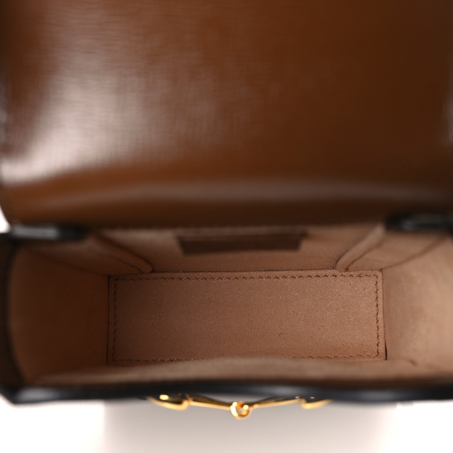 Gucci GG Supreme Monogram Mini Horsebit 1955 Crossbody Bag Beige Brown Sugar 5 of 9
