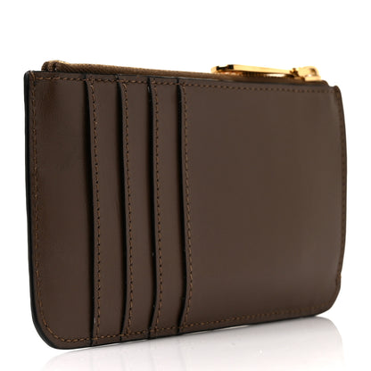 Fendi Vitello Soft F is Fendi Bi-Color FF 1974 Embossed Key Case Pouch Maya Black 3 of 9