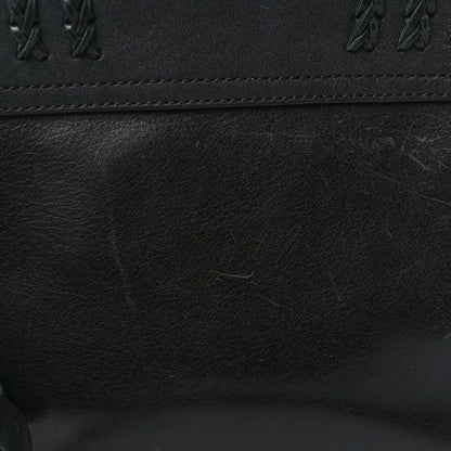 Chloe Calfskin Braided Small Hudson Shoulder Bag Black 6 of 6