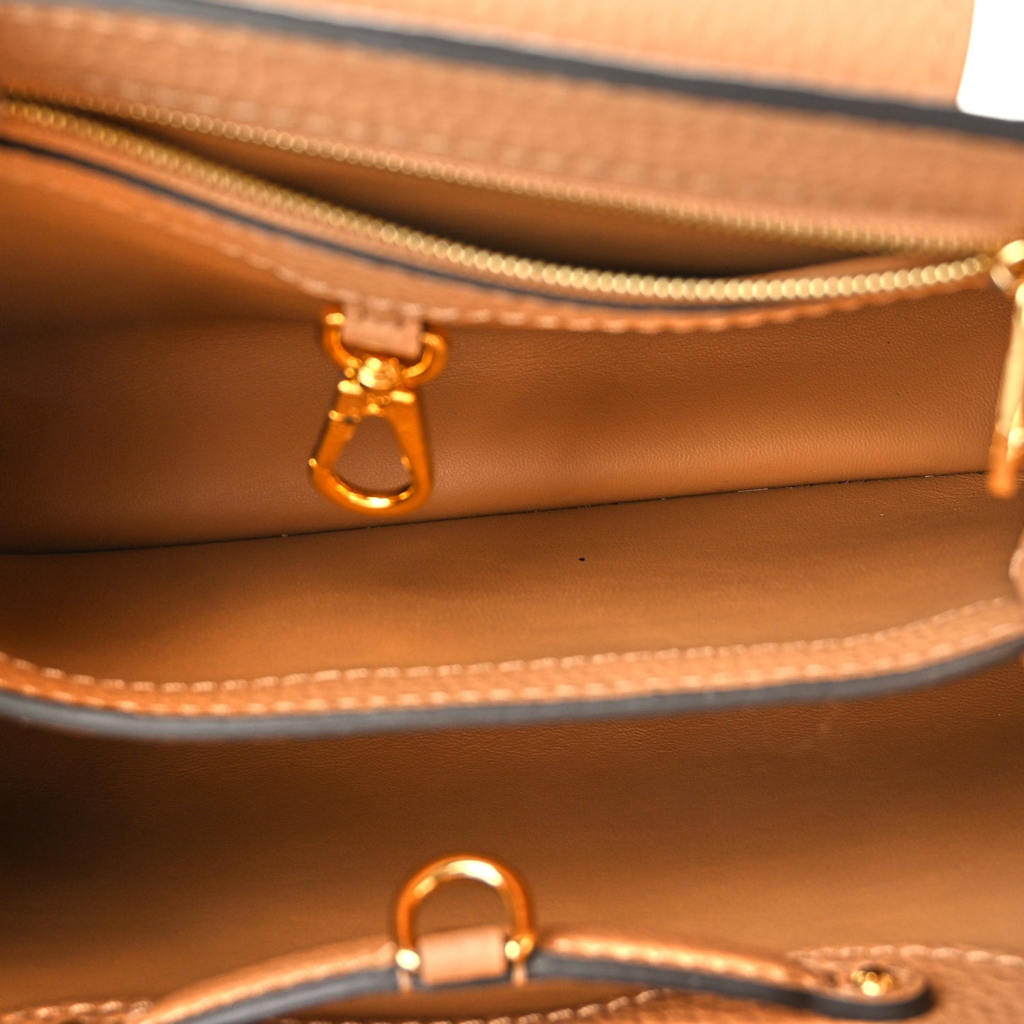 Taurillon Snakeskin Capucines BB Arizona Brown