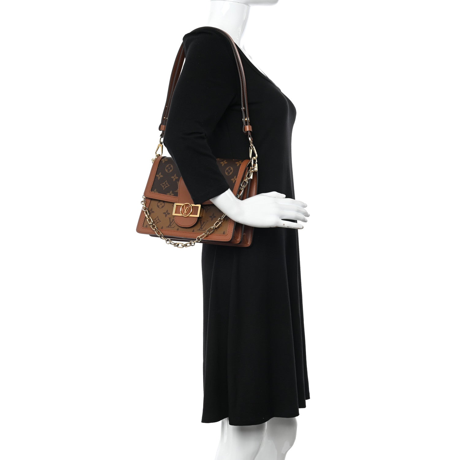 Louis Vuitton Reverse Monogram Dauphine MM 2 of 9