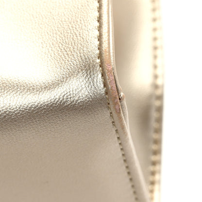 Telfar Metallic Vegan Leather Small Shopping Bag Gold 9 of 9